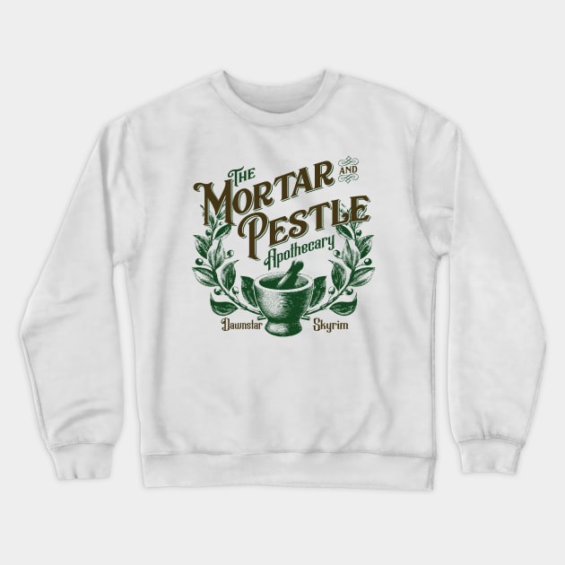 Mortar and Pestle Apothecary Crewneck Sweatshirt by MindsparkCreative